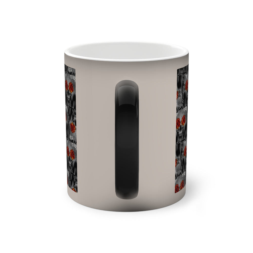 Skullmuggin~ print//Color-Changing Mug, 11oz