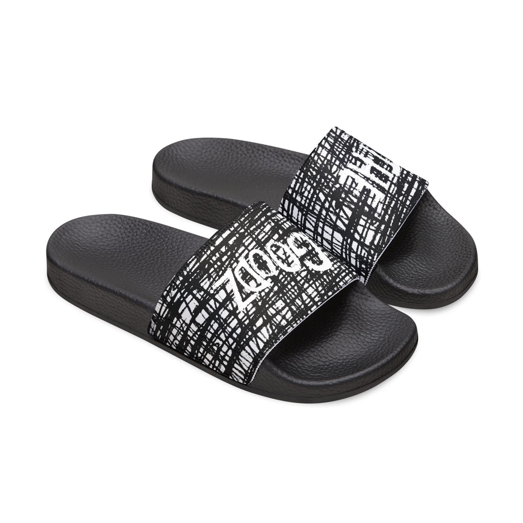 SUPERScribbleSLIDES// Pattern Sandals