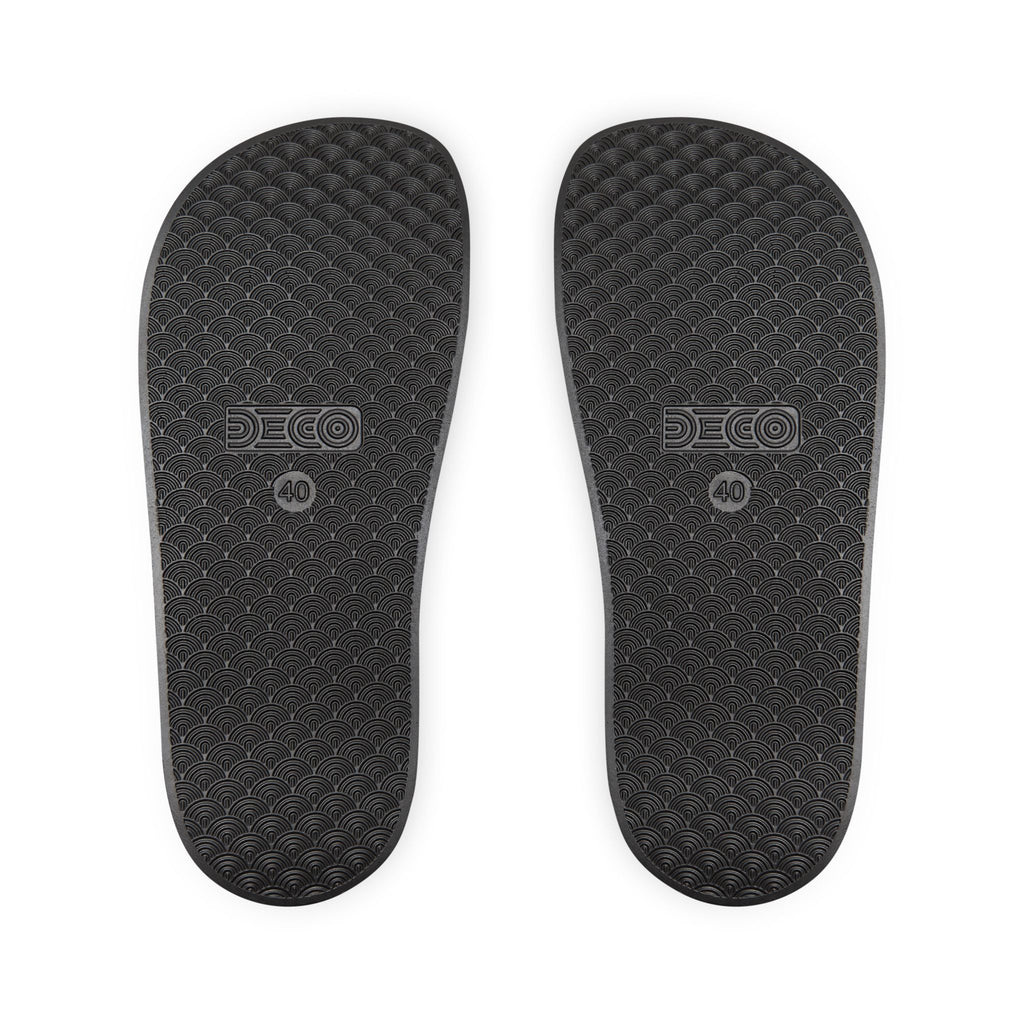 SUPERScribbleSLIDES// Pattern Sandals