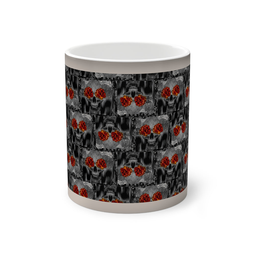 Skullmuggin~ print//Color-Changing Mug, 11oz