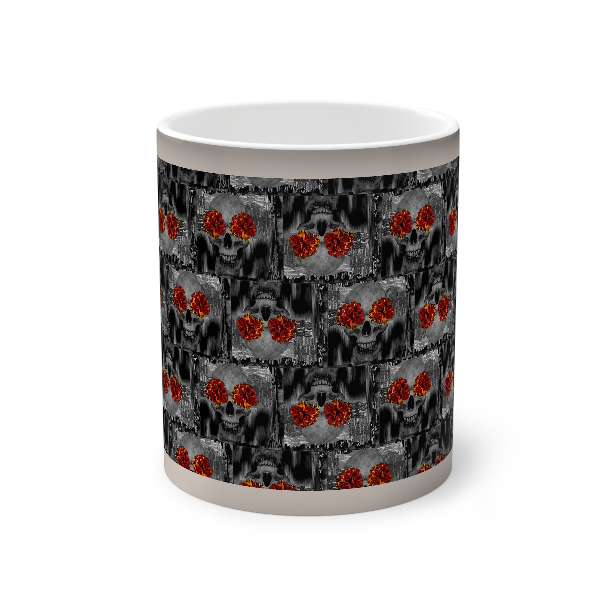 Skullmuggin~ print//Color-Changing Mug, 11oz